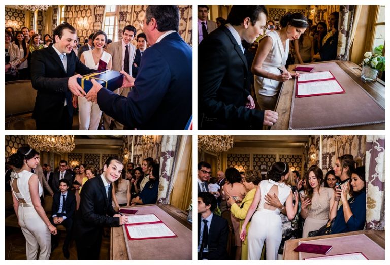 Photographe mariage civil Juif Mairie de Levallois Perret
