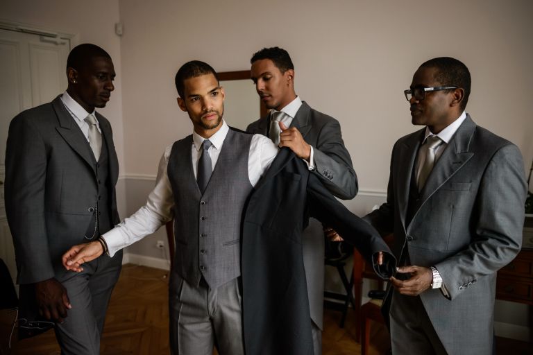 Mariage chateau bouffemont - Ceremonie mariage laique photographe mariage Antillais