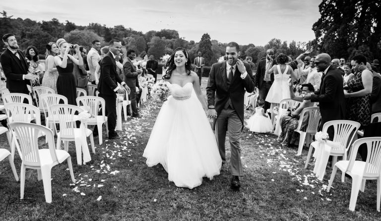 Mariage chateau bouffemont - Ceremonie mariage laique photographe mariage Antillais