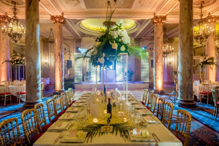 Photographe Mariage Juif Cannes, Nice, Monaco. Table des mariés juifs au Carlton de Cannes