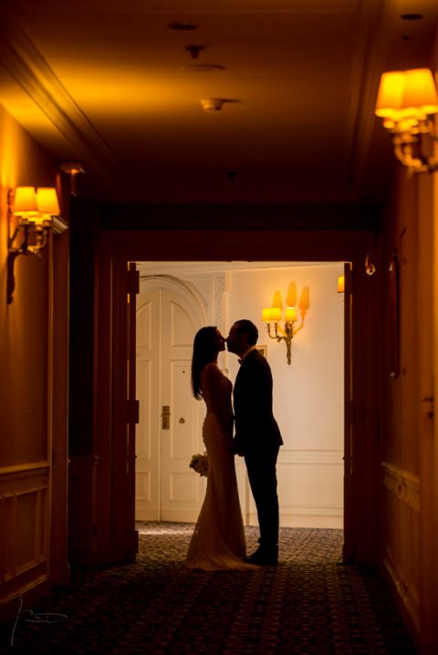 Photographe Mariage Juif Cannes, Nice, Monaco. Mariés en ombre chinoise au Carlton de Cannes