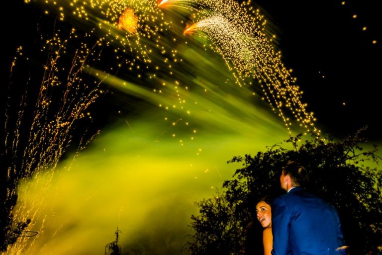 Feu d'artifice vert